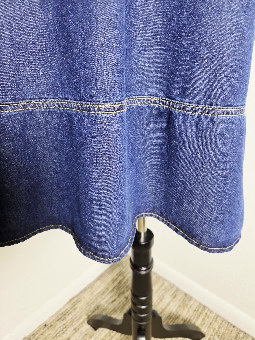Dokotoo Denim Mini-Dress with Pocket on Front, Size Medium - Picture 4 of 11